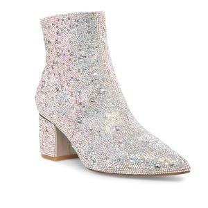 Kyla Bootie Rhinestone Bridal wear Betsy Johnson